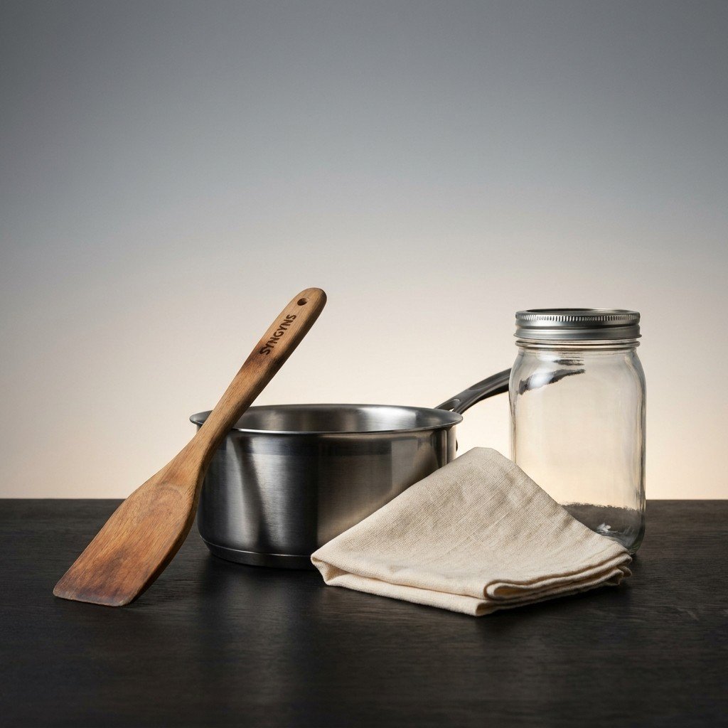 Paste Cooking Set — Pan, Muslin, Jar — Syngyns