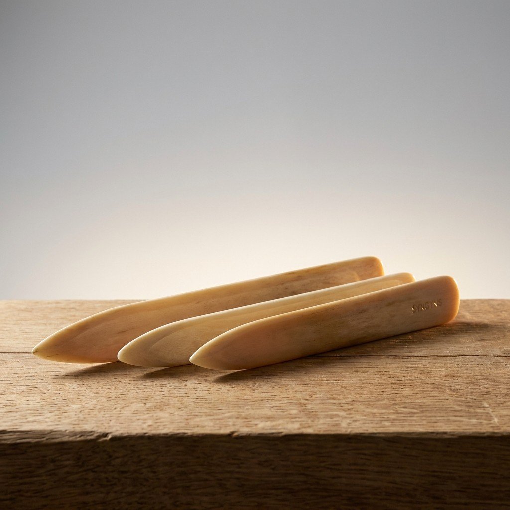 Bone Folder, Polished Cattle Bone — Syngyns